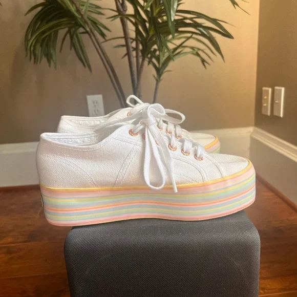 ✨ Rainbow Platform Superga Sneakers✨ - Picture 1 of 13